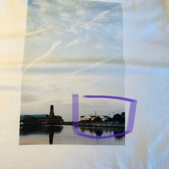 Graphic Tee Asbury Park NJ Beach Original Photo Ocean Grove Lake and Sky Large - Picture 13 of 14